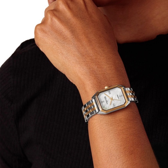 Anne Klein Diamond Radiance Two-Tone Watch 12/7751MPTT